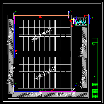 化工园区管廊监控施工竣工图、监控CAD施工图-图二