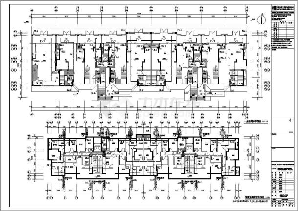 青海省某地小区全套（30栋）建筑设计给排水施工图-图一