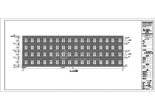 内蒙古自治区某地4层混凝土框架结构会所建筑施工图-图二