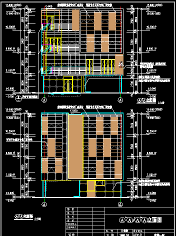 某高档别墅全套CAD建筑施工设计图带效果图-图二