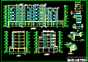 某住宅小区住宅楼CAD建筑设计施工图-图二