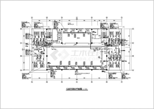 某七层老年中心空调水系统设计方案图-图一