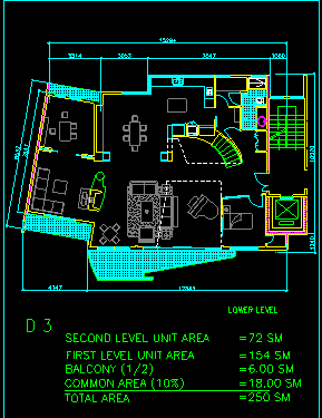 国外某别墅规划CAD建筑设计方案施工图纸-图二