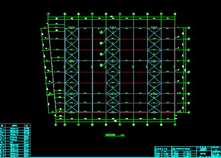 西部石材城钢结构工程CAD施工设计-图二