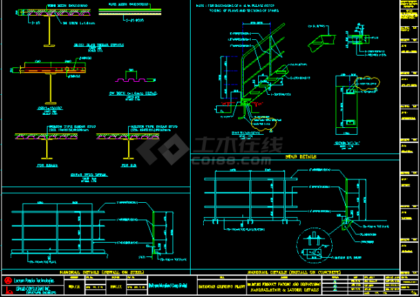 一套多层钢结构框架设计CAD图(工业建筑)-图二