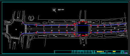 某市道路的路灯设计cad平面施工图-图二