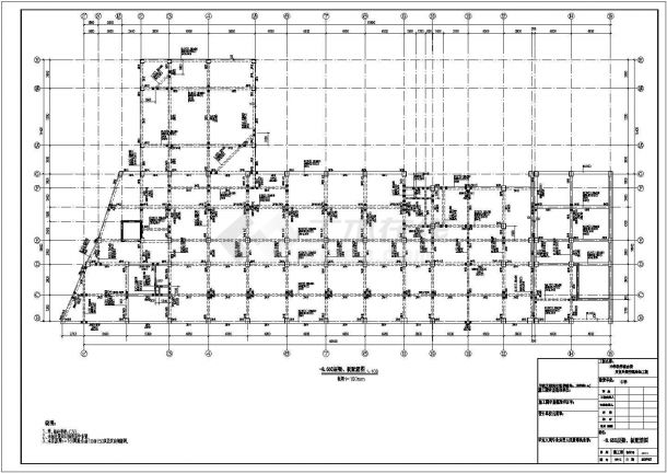 【贵阳】五层框架中学教学楼运动场结构施工图-图二
