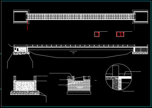 不锈钢钢缆拉索桥的完整施工图_图1
