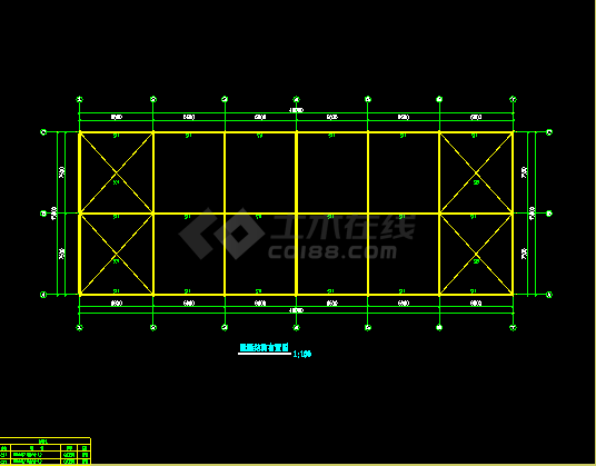 某15米×40米钢结构工程CAD设计-图二