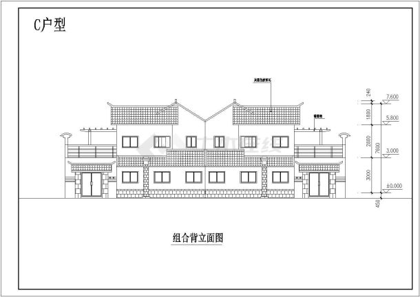 三套川南新农村户型建筑方案设计图-图二