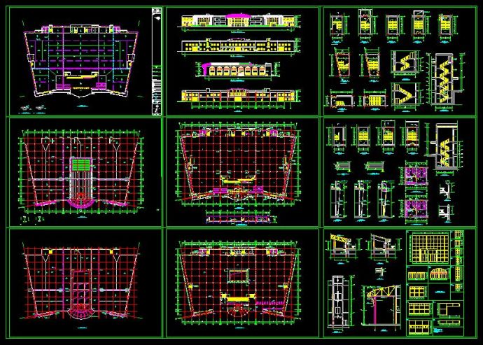 某大型生活超市建筑方案设计cad施工图_图1