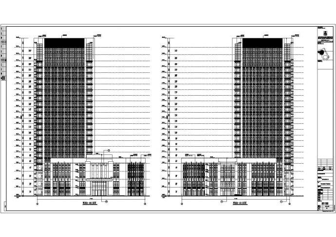 某地24层框架核心筒结构酒店建筑设计方案_图1