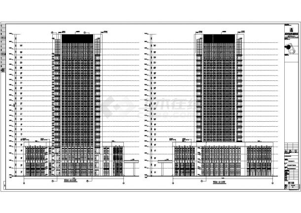 某地24层框架核心筒结构酒店建筑设计方案-图二