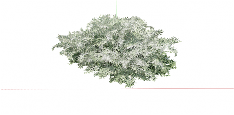 景区绿色细长叶景观植物su模型-图二