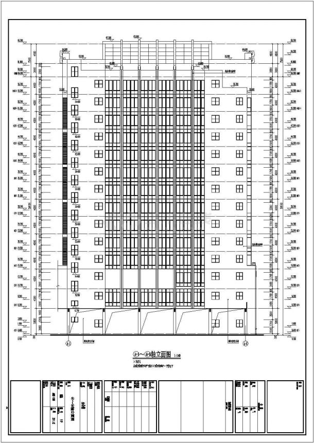 贵州某地14层办公楼建筑设计施工图-图二
