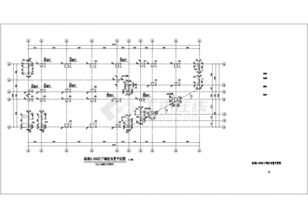 深圳13层框架剪力墙结构综合楼全套结构施工图-图二