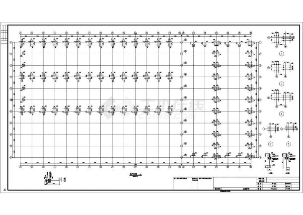 某地单层门式刚架结构厂房全套建筑结构施工图-图二