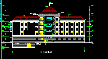 某公司集团高层办公楼建筑cad施工设计图纸-图二