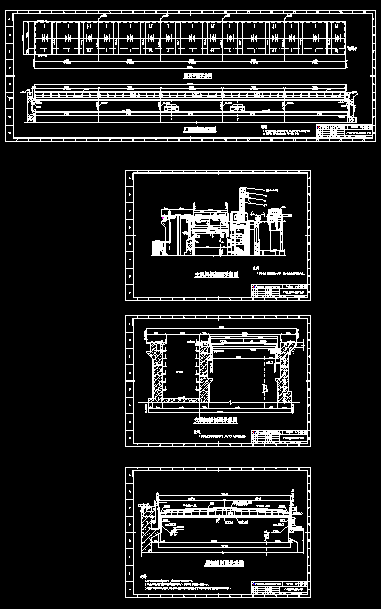 某水力发电厂钢结构施工设计工程CAD图纸_图1