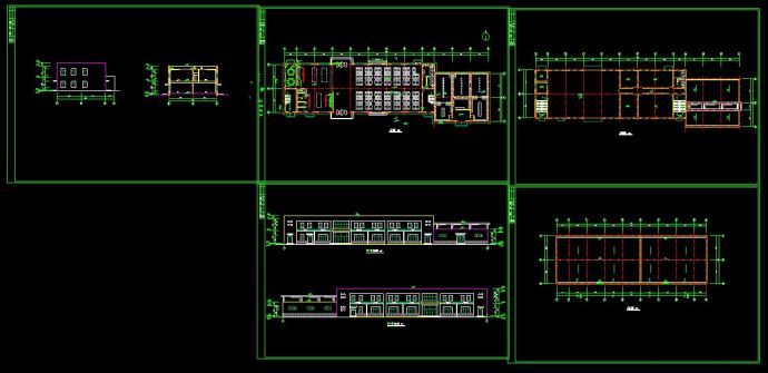 某学校食堂浴室综合楼建筑设计cad方案图_图1