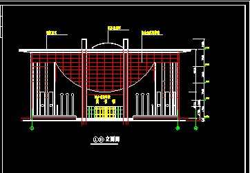 城建图书馆CAD平立剖面设计方案图-图二