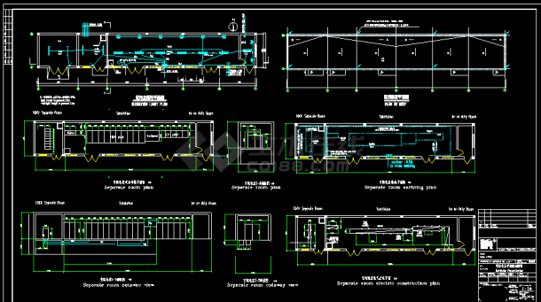 外资企业三层厂房电气照明全套cad施工方案图-图二