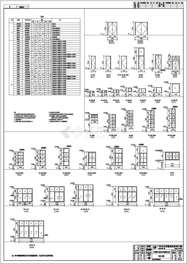 广东省三层框架结构六班幼儿园全套建筑施工图-图一