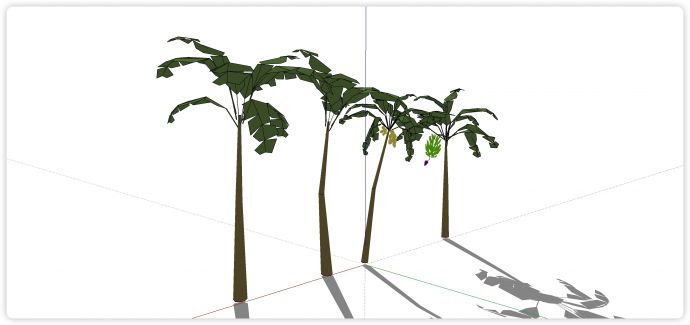 芭蕉叶芭蕉树热带树su模型_图1