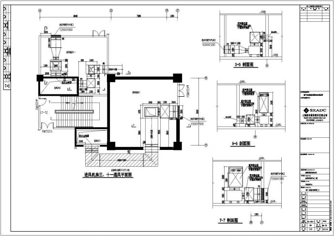 某商贸中心通风空调及防排烟设计施工图（含负荷计算）_图1