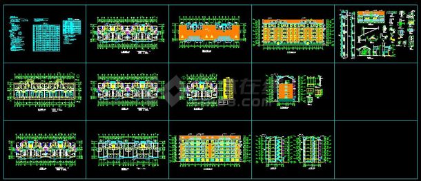 某小区住宅楼建筑设计cad详细CAD图(含设计说明）-图一