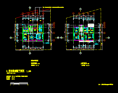 某小区现代别墅施工建筑CAD设计施工图纸-图二