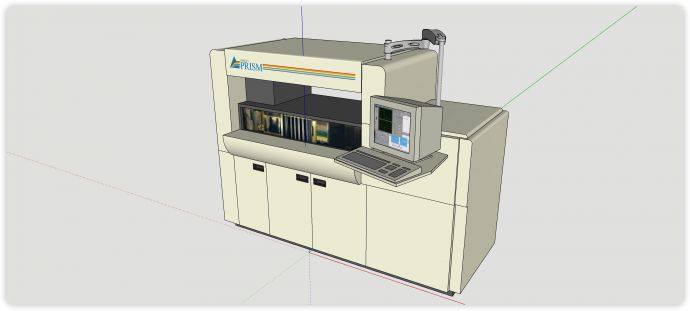 观察打印机医疗器械su模型_图1