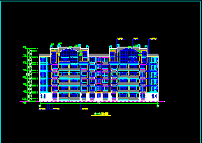 某住宅楼异型柱结构建筑CAD施工设计图纸-图二