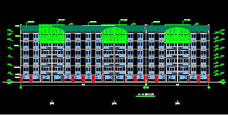 某花园小区住宅楼建筑方案CAD设计施工图纸-图二