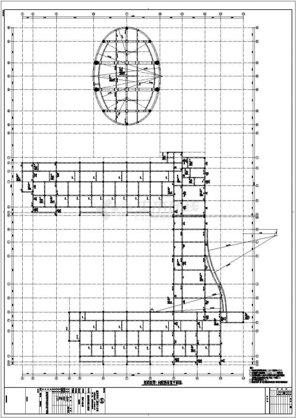 富阳市三层框架结构幼儿园全套设计施工图-图一