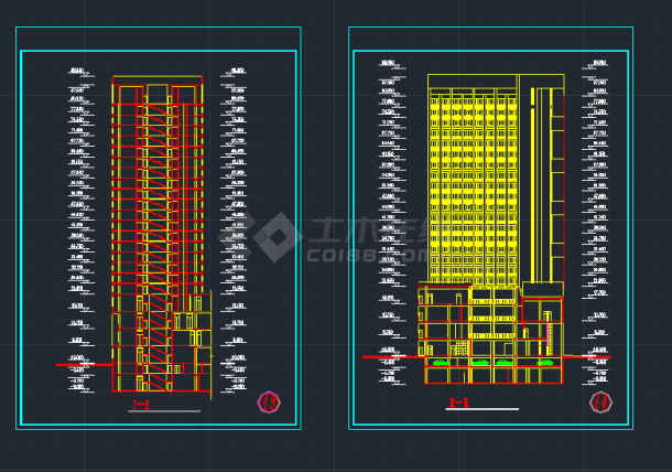 某快捷宾馆建筑设计CAD方案施工图-图二