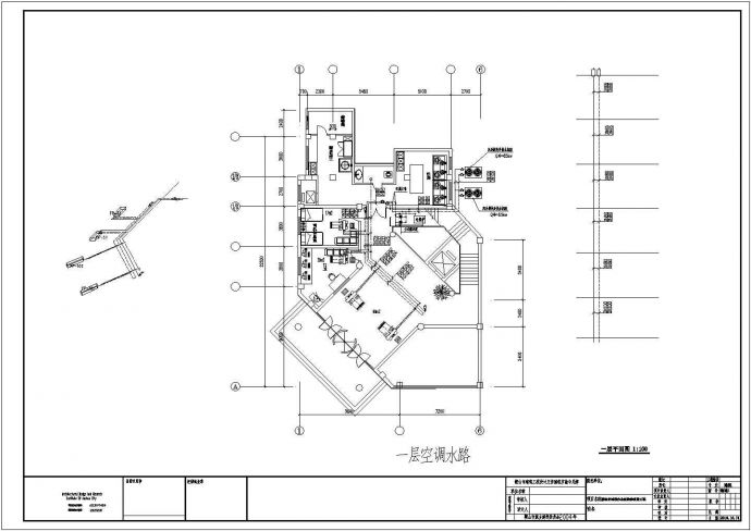鞍山市城投办公室风冷模块冷水机组中央空调图纸_图1