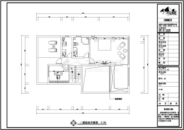 欧式三层别墅室内设计全套施工图纸-图一