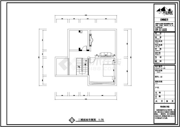 欧式三层别墅室内设计全套施工图纸-图二