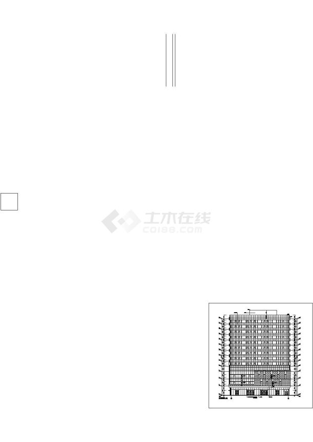 江苏省某地大型商业综合体全套建筑设计施工图-图二