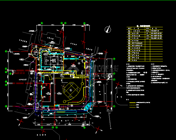 某城市高层综合楼全套施工设计CAD图-图二