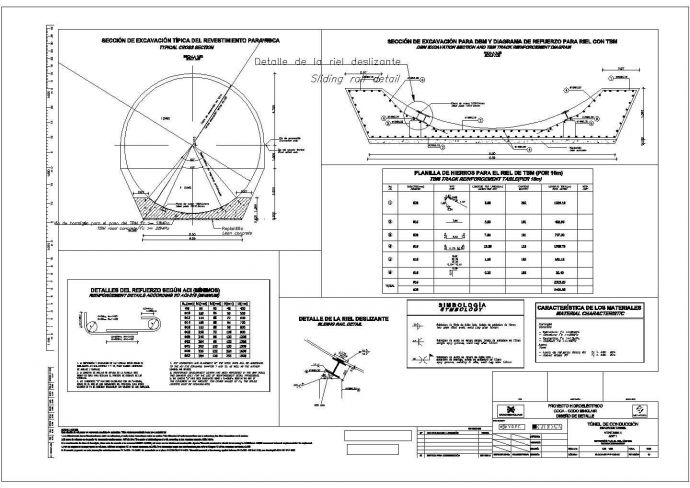 中国水电局涉外项目TBM滑行底座结构钢筋图_图1