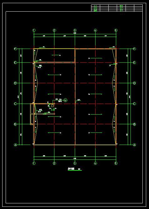 某学校多功能食堂建筑设计cad施工图(含设计说明）-图二