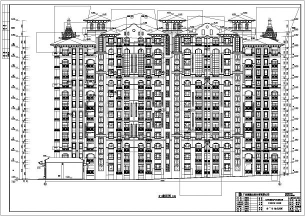 安徽某十三层商住楼建筑、结构施工图-图一