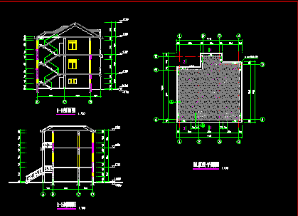 某农村居民房建筑CAD设计施工图纸-图二