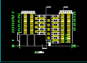 蝴蝶园住宅楼建筑CAD设计施工平立面图纸-图二
