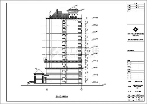 浙江宁波某地住宅小区一期部分子项全套建筑施工图-图二