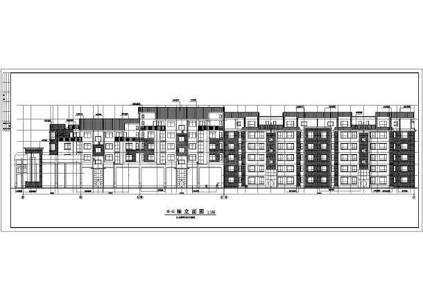 某小区花园洋房六层建筑设计施工图-图一