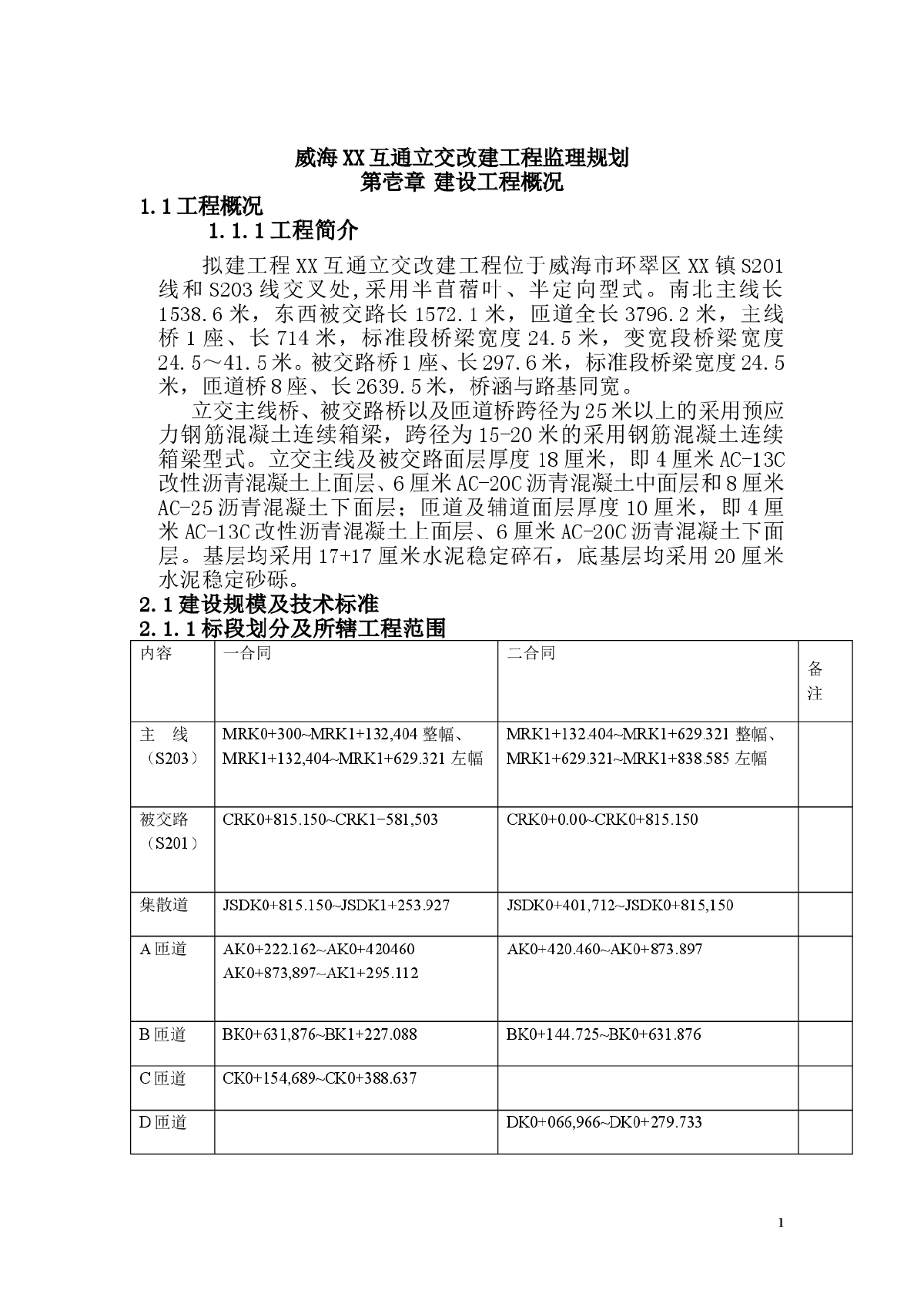 某立交改建工程监理规划工程监理规划-图一