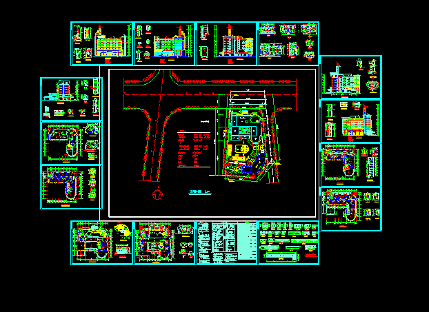 六层办公楼规划及CAD设计建筑方案图纸_图1